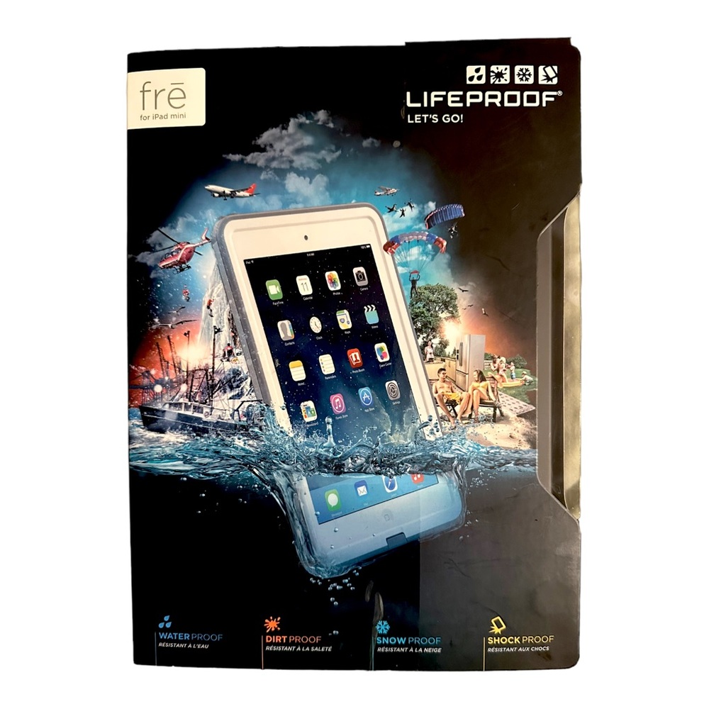 LifeProof frē Case for iPad mini with Retina (White/Grey)
